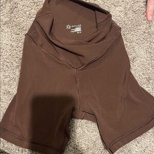 Aerie Deep Brown Bike Shorts